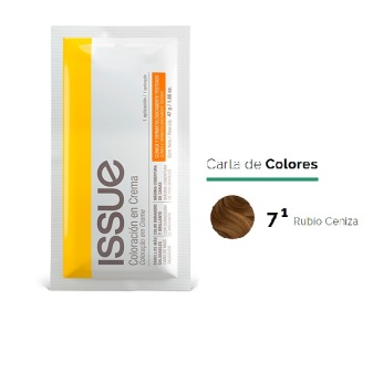 TINTURA ISSUE 7.1  (blis x 5 uni) RUBIO CENIZA